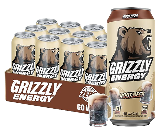 GRIZZLY Root Beer473mL Can - 12 pack – Beaver Buzz