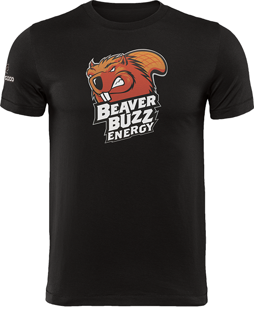 Beaver Buzz Branded T-Shirt (Black)