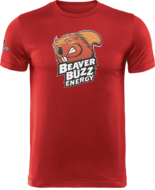 Beaver Buzz Branded T-Shirt (Red)
